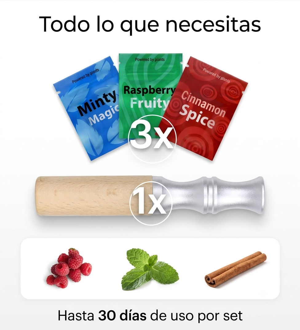 Inhalador Natural para Controlar el Impulso de Fumar